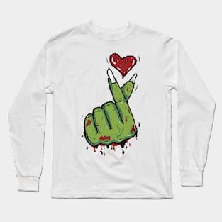Love Zombie Design Long Sleeve T-Shirt
